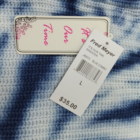 Fred Meyer Sweater spaghetti top Size L tie dye - Picture 7 of 8